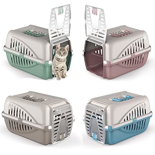 CAT CENTRE Premium Green Pet Carrier, Cat Dog Travel Box Cage, 1.05 kg — view 6