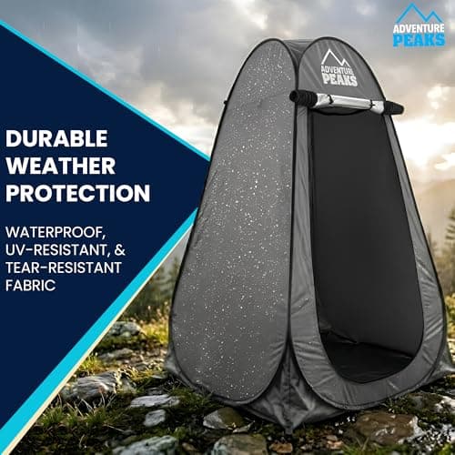 ADVENTURE PEAKS Pop Up Changing Tent – Portable Privacy Toilet Tent & Shower Tents for Camping, Beach & Outdoor Use – Water Resistant UV Protected Pop Up Privacy Tents — view 4