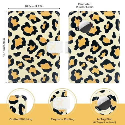 Passport Holder with Airtag Slot, RFID Blocking Leather Cover Wallet for Travel Essentials, Cute Passport Book with Magnetic Buckle, Travel Accessories for Women, Beige, Classic — view 5