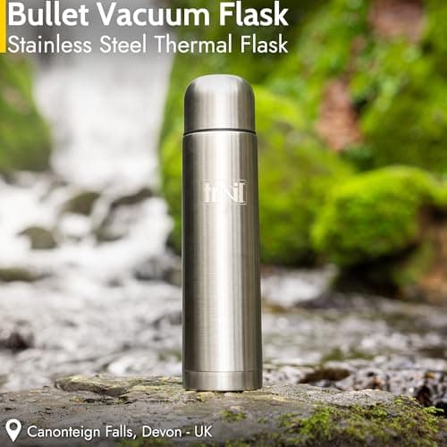 Trail Bullet Vacuum Flask, Camping & Travel, 1000ml, Silver — view 2