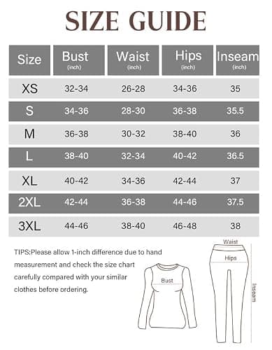 YADIFEN Thermal Underwear Womens Ultra Soft Stretch Ladies Base Layers — view 5