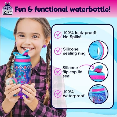 Decorate Your Own Water Bottle Girls - Mermaid Water Bottle Craft — view 5
