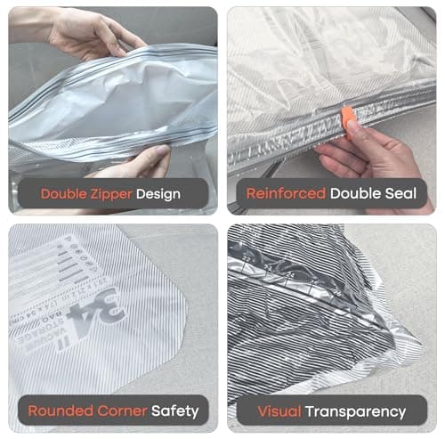 Vacbird Vacuum Storage Bags with Wireless Pump, Clothing Storage, 9 Pack — view 6