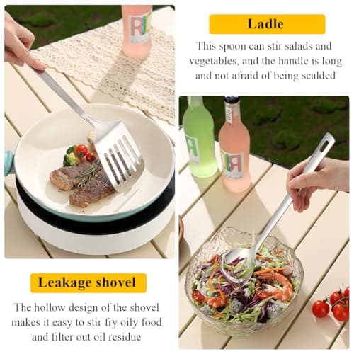 Camping Accessories, Evanda Camping Cooking Utensils, Travel Essentials, Portable Camping Kitchen Utensil Set for Travel, Picnics, RVs, Camping, BBQs, Parties — view 6