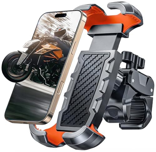 CIRYCASE Bike Phone Holder with [Heavy-Duty Clamp], Motorbike Phone Holder