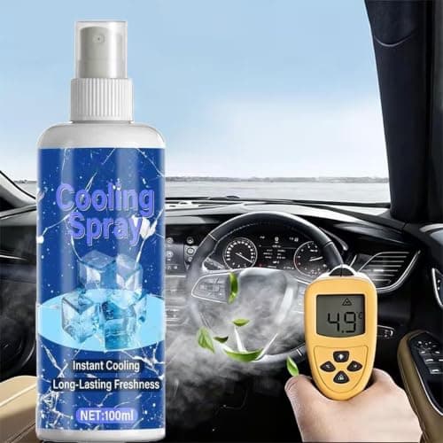 Cooling Mist Spray, Cooling Spray for Car, Instant Heat Relief, Air Refresh Cooling Spray for Quick Cooldown for Long Driving Commuting Travel Road Trip (A) — view 5