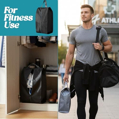 4 PCS Shoe Bags for Travel, 42x24x18cm Portable Shoes Storage Pouch — view 4
