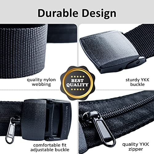 RFID Blocking Slim Passport Holder - Travel Pouch to Protect Cash, Credit Cards & Travel Documents; Customs Friendly for Men & Women, Black, 26 to 42 inches, Black — view 5