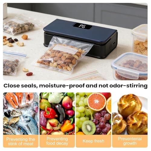 Magnetic Bag Sealing Machine - 6 Level Food Package Resealed Closer, LED Display Portable Heat, Compact Snack Storage Sealings Tool | Bag Sealing Device For Chips Sandwich Fridge Travel — view 5
