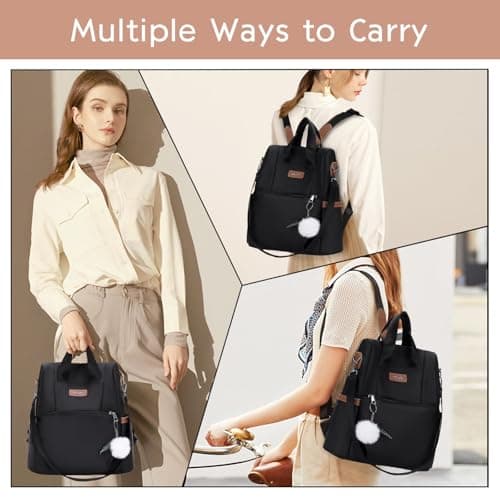 Aucuu Women's Backpack, Anti Theft Rucksack, Travel Shoulder Bag, Large Casual Daypacks, School Bag for Girls, Ladies Fashion Handbag, Rucksack Bags, Lightweight Backpack for Travel College Work — view 6