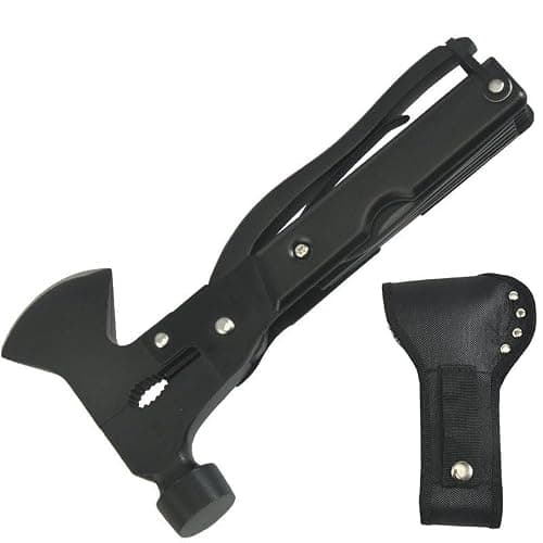 Multi-Purpose Utility Tool, 14-in-1 Folding Pocket Multi Tool, Outdoor Camping Survival Equipment with Storage Carry Bag — view 6