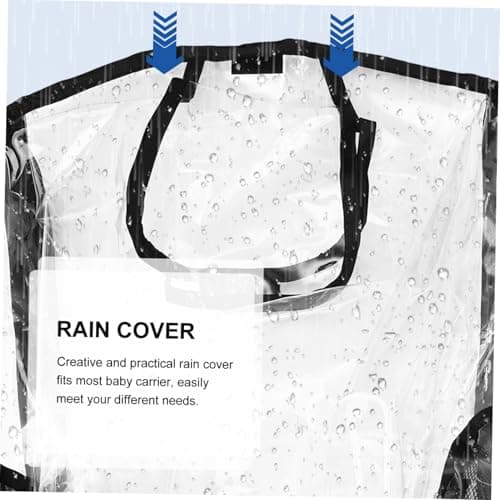 LOLIPPYY Waterproof Baby Carrier Stroller Rain Cover for Toddlers Outdoor Travel, Boys and Girls Friendly Eva and Polyester Fiber Material, Practical Windproof and Odorless Shield — view 4