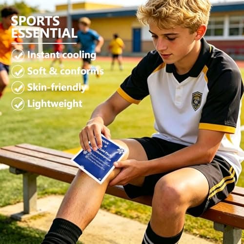 SYNYOUR Instant Ice Cold Pack - 12 Packs, Disposable Ice Pack for Sports Injuries, Cold Compress for Sports First Aid Home Kids Outdoor Travel, Cool Packs — view 4