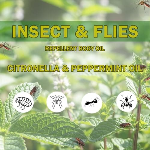 DD Teck Mosquito Repellent, Insect Repellent, Fly & Tick Repellent Body Oil with Citronella & Peppermint Essential Oils for All Body Types DEET-Free. Safe for Women & Kids. Travel Size (10ml Cap) — view 5