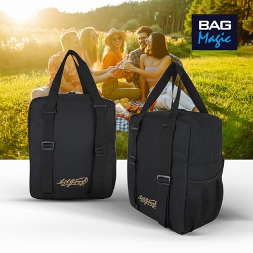 Guinness Cooler Bag 16L – Insulated Thermal Lunch Tote for Picnic, BBQ, Camping & Travel | Soft-Sided Ice Bag with Padded Handles | Black Travel Cooler for Men & Adults | Official Guinness Branding — view 4