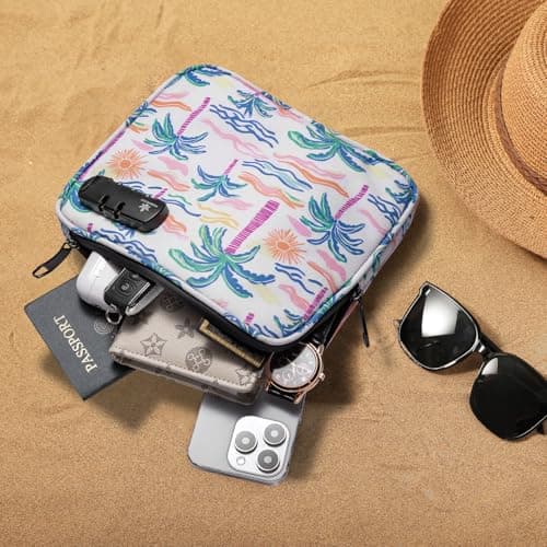 KOSMCCO Beach Locking Bag, Portable Safe, 9x7.5 Inch, Beach Day — view 2