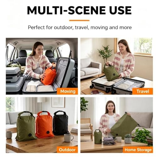 Travel Laundry Bag, Vacuum Compression Dirty Clothes Organiser Space Saving — view 3