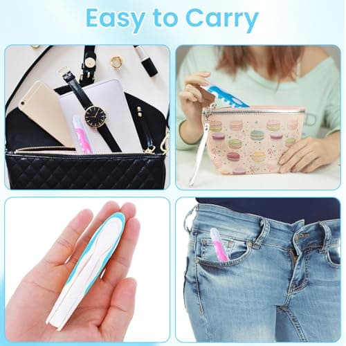 2Pcs Folding Toothbrush, Portable, Soft Travel Size, Hiking, Camping, Travel Set — view 6