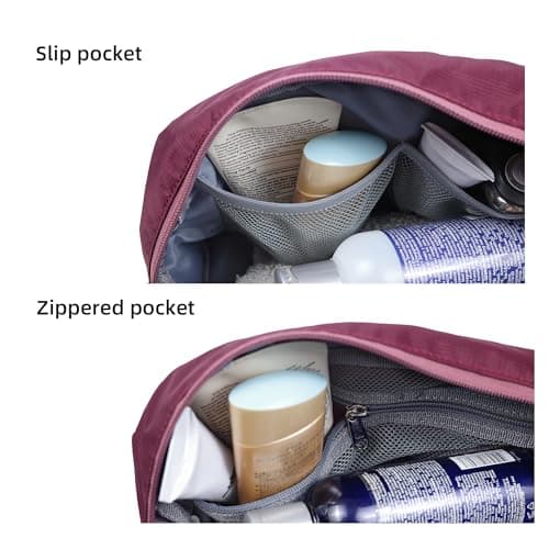 Travel Toiletry Bag 8L, Large Wash Bag with Waterproof TPU Wet/Dry Compartment — view 4