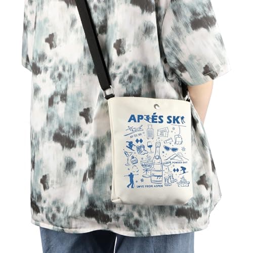 JTOUK Apres Ski Crossbody Bag Winter Sport Skiing Gift Ski Trip Gift for Winter Sport Lover (Apres Ski CB EU) — view 2
