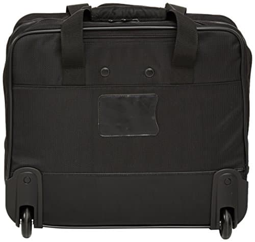 Amazon Basics Laptop bag with quick-rolling wheels and easy-access front pocket - fits Laptops up to 15.6 inch (39.6 cm), Black — view 5