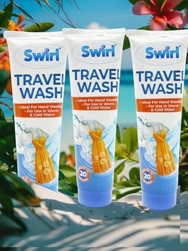 Swirl Travel Wash, 3 Pack, 100 ml Each, Ideal for Hand Washing, For Use in Warm & Cold Water, Up to 20 Washes Per Pack — view 4