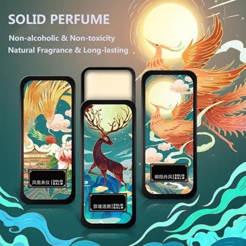 Grospe 3 Pack Solid Perfume Balm Set Portable Pocket Balm Perfect for Travel Use Natural Fragrance Perfume for Women — view 2