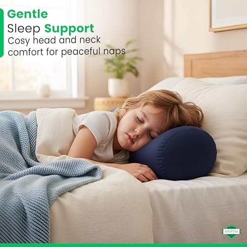 ADEPTNA Extra Soft Microbead Travel Neck Support Pillow Back Head Cushion Micro Bead Stress Relief Beanie Pillow — view 6