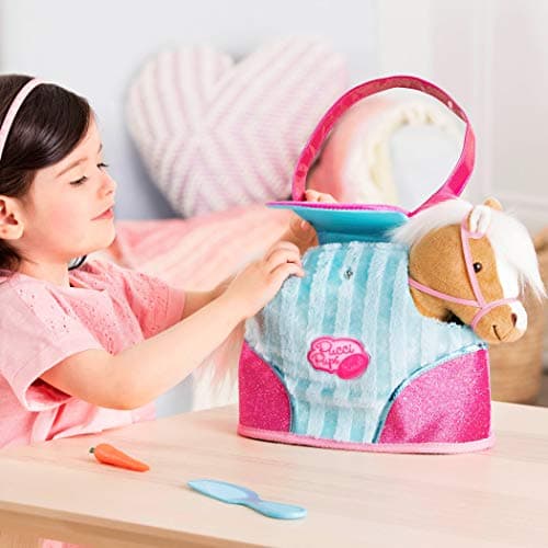 Pucci Pups Pucci Pals Plush Horse Carrier Set, Beige Horse Purse, Pet — view 4