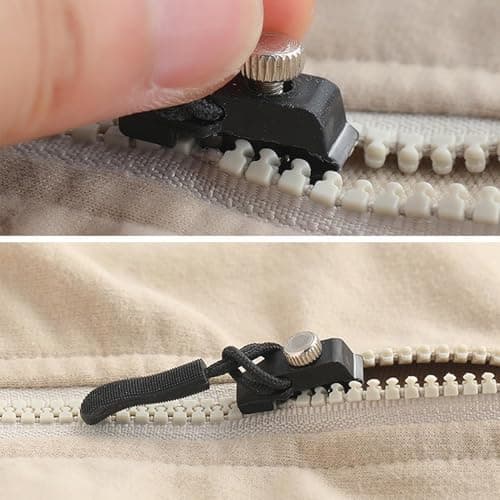 9 PCS Zipper Repair Kit,Black Universal Zipper Repairer,Slider Puller Replacement,Metal Zip Puller Zippe Pull,3 Sizes Instant Zippers Rescue Fix for #3#5#8 Zipper Luggage,for Jackets,Luggage,Zippers — view 6