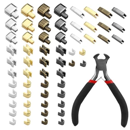 Zip Repair kit 60Pcs, Zipper Pull Replacement Kit with Zip Install Pliers