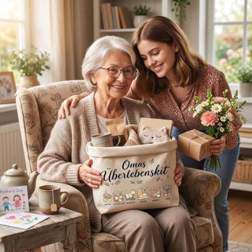 Grandma's Survival Kit Gift Basket, Grandma Gift, Gift Basket, 38 x 22 x 16 — view 4