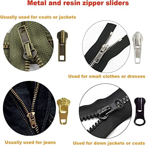 169 Pieces Zipper Repair Kit with Pliers for Jackets, Bag, Suitcases and Backpacks - DIY Replacement Kit — view 4