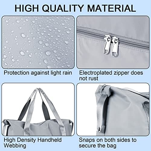 CS COSDDI Travel Duffel Bag, 29L Weekend Bag with Trolley Sleeve, Dry & Wet Seperated Sports Gym Bag Waterproof Carry On Bags for Women Men Weekender Hospital — view 4