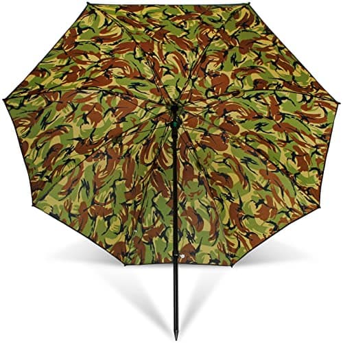 DNA Leisure 45" Fishing Umbrella with Tilt Function + Brolly Ground Spike DPM Camo – Waterproof Angling Shelter Set for Carp & Coarse Fishing Anglers Accessories — view 3