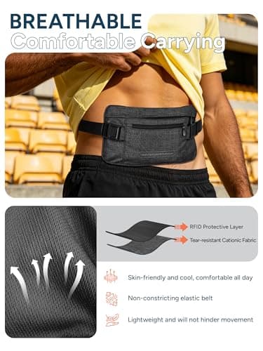 travel inspira Travel Money Belt, Passport Holder, Bum Bag, Travel Wallet — view 4