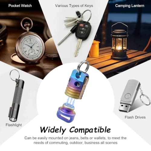 RUKUHOT Magnetic Quick Release Keychain, Detachable EDC Key Ring with Strong Magnetic Lock — view 6