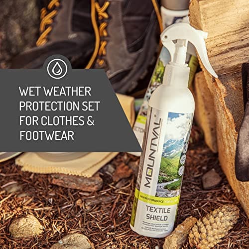 Mountval Protector Set, 2 x 300ml, Textile Shield for Clothing, Protector for Shoes, Leather, Nubuck, Suede, Fabric & GORE-TEX — view 4