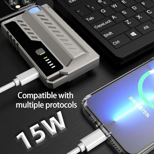 Tacticals Modulars PowerBanks with Quick Release Magazine Design for 21700 Battery Fast Charging and Outdoor EDCs Portable Chargers — view 2