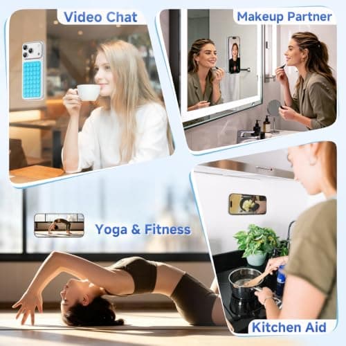 2 Pcs Double Sided Silicone Suction Cups Phone Mount, Sticky Phone Grip — view 4
