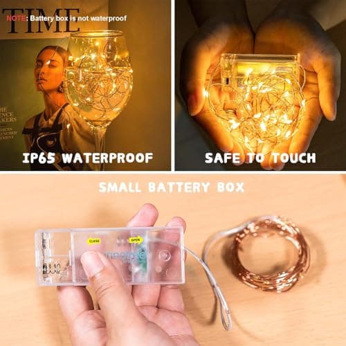 innotree 3 Pack Fairy Lights Battery Operated with Timer — view 3