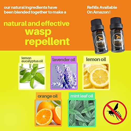 Unique Wasp Repellent | Effective Alternative to Wasp Sprays and Traps | No Deet, Safe to Use Indoors and Outdoors –7hrs Wireless Use | Lasting Up to 6 Months with Cost-Effective Refills Available — view 5