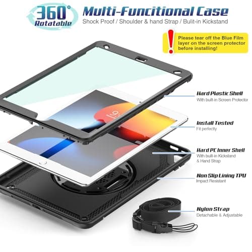 SEYMAC stock Case for iPad 9th/8th/7th Generation 10.2'' 2021/2020/2019 — view 5