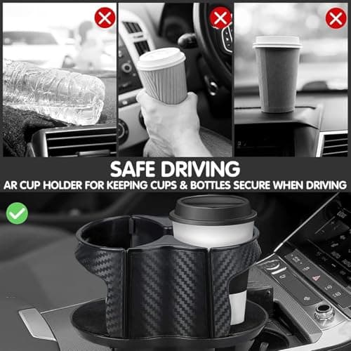Xygobla 2 in 1 Universal Car Cup Holder Expander — view 4