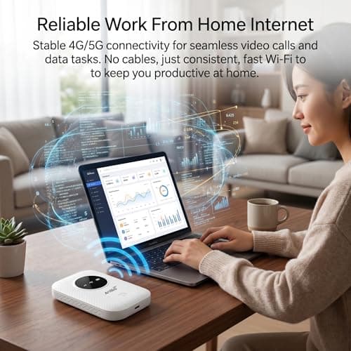 5G Wi-Fi 6 portable router, SIM-free MiFi device, 300Mbps ultra-fast internet, 3000 mAh battery, connects up to 28 devices – the perfect pocket Wi-Fi for travel, remote working and digital nomads-12 — view 4