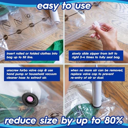 Harbour Housewares Vacuum Storage Bags - Extra-Large (90 x 120cm) — view 3