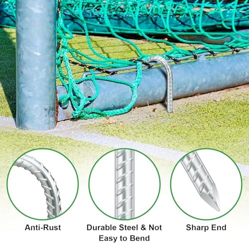 NONMON 10 Pack Tent Pegs Metal Heavy Duty, 12inch Ground Pegs — view 3