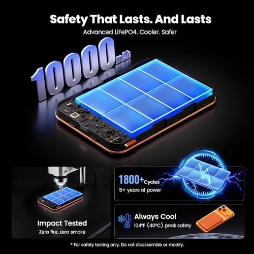 Magnetic Power Bank 10000mAh Ultra Thin Titanium Design Qi2-15W PD20W — view 5