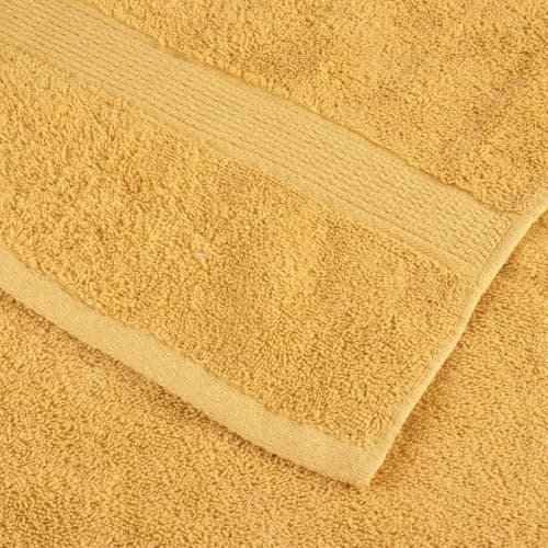 Mangloder SOLUND Guest Towels, Pack of 10, Gold, 30 x 50 cm, 600 g/m², 100% Cotton, Absorbent, Soft, for Bathroom, Toilet, Spa, Wellness, Travel and Fitness — view 4