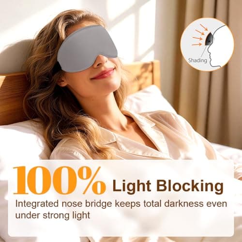 Gritin 100% Blackout Sleep Eye Masks for Women&Men, Side Sleepers Friendly — view 2